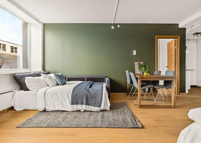 Lägenhet Dinbnb I Top-modern In Historical Sandviken Bergen